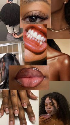 #fashion #aesthetic #collage #collection #brownskin #hair #photography #model #photo Haut Routine, Skin Nails, روتين العناية بالبشرة, Beauty Goals, Healthy Lifestyle Inspiration, Body Care Routine, Glow Up Tips, Body Skin Care Routine, Brown Skin