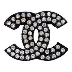 This is part of Chairish’s Costume Jewelry assortment.  Chanel Vintage Black CC Crystal Small Brooch  *Marked 02 *Made in France  -Approximately 0.9��″ x 1.25″ -Great for every day wear -Very shiny and clean Broche Chanel, Bakelite Brooch, Prada Pink, Chanel Art, Black Tears, Fancy Things, Style Noir, Chanel Vintage, Gold Brooches