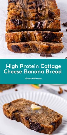 high protein cottage cheese banana bread