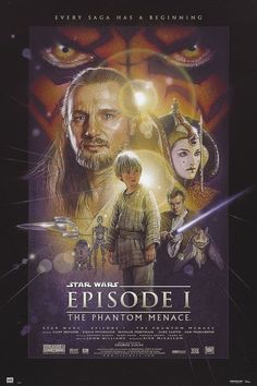 the poster for star wars episode i, which features characters from various films and movies