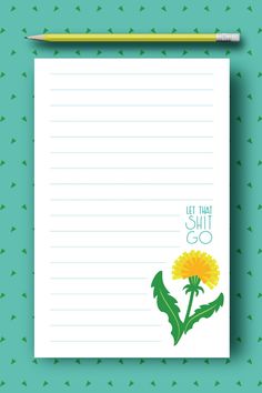 Our Dandelion collection is all about making peace with the dandelions that pop up in the lawn of your life.

This handy notepad is a judgement-free vessel into which you can pour your day-to-day frustrations, creativity, and imagination. Fill its pages with the first lines of your novel, your plans for global domination, or maybe - just maybe - the best doodles ever.

Available now over at thisisduchess.com - link in bio!