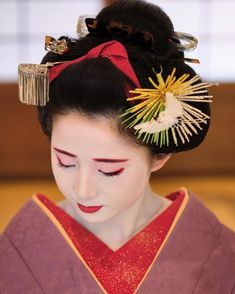 Japanese Crane, Japanese History, Idea Board, Crown Headband, Hair Ornaments, Japanese Culture, A Fan, Headdress, Kyoto