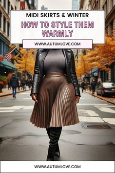 Fall Skirts With Boots, Long Skirt Boots Outfit, Midi Skirt Winter Outfit, Styling Midi Skirts, Midi Skirt With Boots, Pencil Skirt Outfits Winter, Skirts Winter