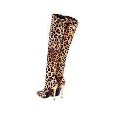 New Thigh High Boots Pointed Toe Sexy Leopard Grain Thin Heels Stretch Fabric Over-the-Knee Womens Boots Shoes Cheetah Print Boots Outfit, Print Boots Outfit, Knee High Heel Boots, Heel Stretch, Print Boots, Knee High Heels, High Heel Boots Knee, Boot Print, Heel Boots