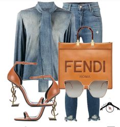 Fendi Outfits, Causal Chic, Denim Outfits, Fashion Forecasting, Design Clothing, Over 50 Womens Fashion, Diva Fashion