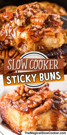 this slow cooker sticky buns recipe is so easy to make and tastes delicious