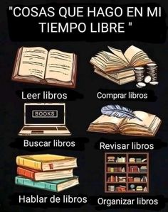 an image of books with spanish words on them