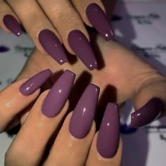 Ballerina Style Nails, Stars Nails, Unghie Sfumate, Purple Nail Designs, Long Nail Designs, Purple Nail, Coffin Nails Long