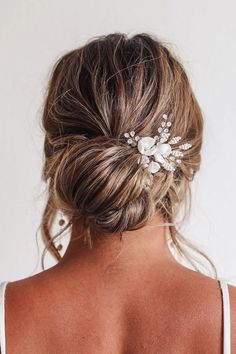 Porcelain Blossom Hair Pin – Jay Kay Braids and Bridal Beach Wedding Hairstyles, Wedding Hairstyles Short, Flower Hairpin, Beach Wedding Hair, Flower Hair Pin, Porcelain Flowers, Bridal Hair Pins, Clay Flowers, Wedding Hair And Makeup