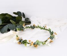 Eucalyptus Crown, Bride Flower Crown, Greenery Crown, Floral Hair Crown, Bridesmaid Crown, Crown Bride, White Flower Crown, Flower Crown Bride, Floral Crown Wedding