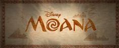 the title for moan from disney's animated movie, which is being projected on a wall