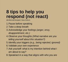 You Can Control How You React, T Break Tips, How To Stop Being Lustful, How To Not Let People Get To You, Climax Ideas, How To Let Go Of Anger, Respond Not React, Healing Journaling, Practicing Self Love