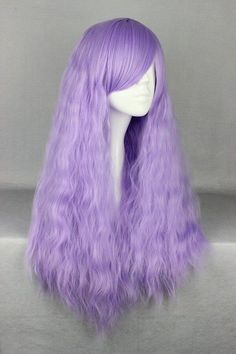 Anime Hair Wig, Light Purple Wig, Light Purple Color, Purple Wig, Disney Halloween Costumes, Long Light, Halloween Costumes For Teens, Halloween Inspiration, Anime Hair