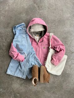 Pink Carhartt Jacket, Pink Carhartt, Simple Streetwear, Best Hoodie, Ames Iowa, Cat Hoodie, Simple Trendy Outfits