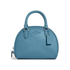 Crossgrain leather Inside multifunction pocket Zip closure, fabric lining Handles with 2 3/4" drop Detachable strap with 22 1/2" drop for shoulder or crossbody wear 8" (L) x 6" (H) x 5" (W) Size: small.  Color: Blue.  Gender: female.  Age Group: adult. Michael Kors Mercer, Branding Coach, Girls Purse, Pacific Blue, Signature Canvas, Bag Light, Large Backpack, Shoulder Messenger Bag, Blue Gender