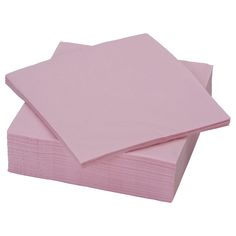 pink napkins stacked on top of each other