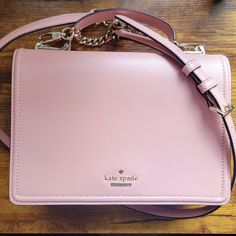 Kate Spade Medium Maisie Patterson Drive Rosycheeks (Pink) Leather W/Crossbody Handbag. Pink Satchel For Everyday, Feminine Pink Crossbody Satchel, Feminine Pink Crossbody Bag, Kate Spade Pink Shoulder Bag For Everyday, Kate Spade Pink Bags For Evening, Everyday Pink Kate Spade Shoulder Bag, Pink Kate Spade Bag For Evening, Pink Kate Spade Evening Bag, Pink Crossbody Satchel For Errands