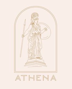 Greek Goddess Warrior, Mythology Tattoos Greek, Tattoos Greek Mythology, Warrior Logo Design, Antique Logo Design, Tattoo Greek Mythology, Fit Branding, Hunting Family