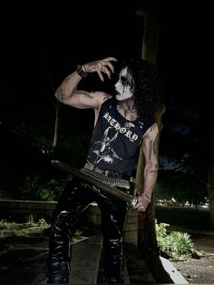 #goth #blackmetal #metalhead #corpsepaint #gothboy Metalhead Cowboy, Alt Mexicans, Metalhead Fits Men, Masc Metal Outfits, Trad Goth Male Outfit, 80s Trad Goth Men, Metal Head Boyfriend Aesthetic, Goth Mens Makeup, Goth Metal Outfit