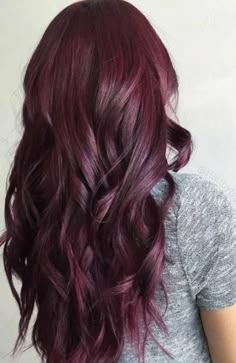 Deep Red Hair, Hair Color Plum, Rambut Brunette, Violet Hair