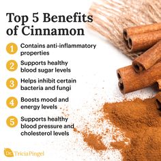 Is there anything as comforting as the warm, spicy scent of cinnamon? It's been a culinary staple for centuries. But did you know that it also comes with a host of health benefits? Check out the top benefits of cinnamon below, and make sure to read my brand-new article to about the two different types of cinnamon—and which one you should be using! Types Of Cinnamon, Cinnamon Tea Benefits, Health Benefits Of Cinnamon, Cinnamon Uses, Benefits Of Cinnamon, Cinnamon Health Benefits, Healthy Eating Quotes, Cinnamon Benefits