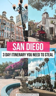 the san diego 3 day itinerary you need to steal in this postcard