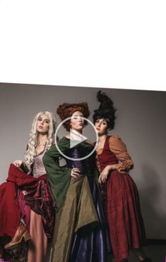 three women in dresses are posing for a video game with the caption's title