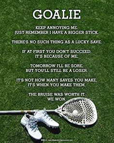 a lacrosse goalie poem on the grass