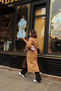 How To Dress Like A French Woman In Winter | LaVieOnGrand Rouje Paris Coat, Travel Capsule