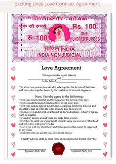 exciting Lives Love Contract Agreement - Certificate Gift for Valentines Day, Anniversary, Wedding - For Husband, Wife, Boyfriend, Girlfriend - 8.3 x 11.7 inches Love Contract Couple, Love Agreement Contract, Anniversary Gift Ideas For Couple, Love Agreement, Love Contract, Valentine's Day Gifts For Boyfriend, America Wallpaper, Pick Up Line Jokes, Reasons I Love You