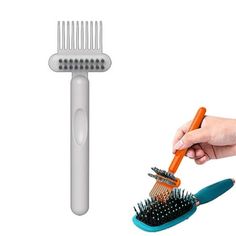 12-in-1 Design: Our brush cleaner features a double-sided design to thoroughly clean the brush; first, use the skeleton brush head to remove hairs from the brush; second, use the sides of the bristles to clean the comb brush. 2Effective Cleaning: Made of high quality PP and nylon, not easy to break and deform, easy to clean after getting dirty. Thoroughly cleans the base of the hairbrush, a must in life if your comb has a lot of dead hairs. 3Efficient Rake Design: Our brush cleaners feature a ra Hair Brush Cleaning, Hair Brush Cleaner, Hair Dusting, Clean Hairbrush, Dead Hair, Tub Tile, Brush Hair, Brush Cleaning, The Skeleton