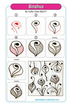 the instructions for how to draw different shapes and sizes of flowers in this step - by - step drawing lesson