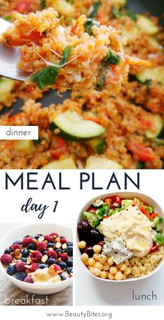 the meal plan is ready to be eaten in minutes and it's full of healthy ingredients