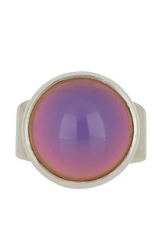 Mood Ring in Sterling Silver – Mondo Mondo Sterling Silver Mood Ring, Mood Stone, Dark Secrets, Body Adornment, Mood Ring, Retro Ring, Gold Heart Necklace, Enamel Ring, Brass Color