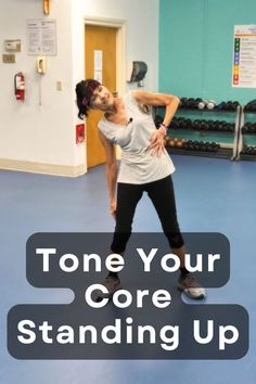 A 12-minute workout to tone your core without getting down on the mat Core Excersises, Standing Up Ab Workout, Standing Ab Workout, Fitness With Cindy, Osteoporosis Exercises, Standing Ab Exercises, 12 Minute Workout, Flabby Arms, Standing Abs