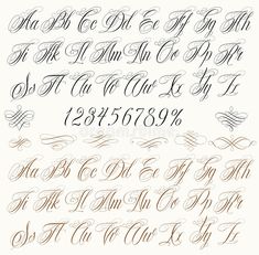 handwritten calligraphy script font and numbers stock photo edit now for your freehanded