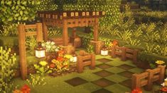 Living Room Minecraft Cottage, Minecraft Aesthetic Farm, Minecraft Cottagecore, Minecraft Idea, Cottagecore Minecraft, Aesthetic Minecraft