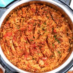 a large pot filled with lots of food on top of a stove