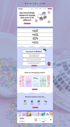 an image of a website page with lots of items on it and the wording below