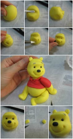 how to make winnie the pooh cake topper with fondant and icing