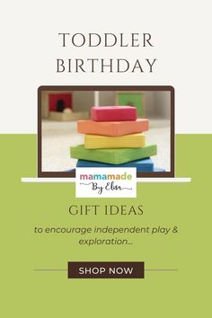 @mamamadebyelisa you will find toddler birthday gift ideas to encourage independent play & exploration.