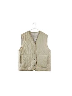 -relaxed fit    -side pockets    -button closure    100% polyester    made in korea    model is 5'9"    size width length arm hole   o/s 23" 21.75“ 12.5“    care instructions:    hand wash or machine wash gentle cycle hang dry  do not use bleach Quilt Vest, Woman Vest, Sports Trousers, Vest Pattern, Black Ballet Flats, Outerwear Vest, Quilted Coat, Quilted Vest, It Is Well