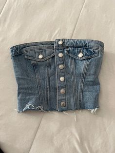 Fasion Outfits, Fashion Top Outfits, Denim Corset, Refashion Clothes, Stage Outfits, Fashion Killa, Simple Outfits, Cropped Jeans, Diy Clothes