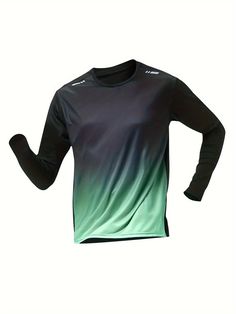 a black and green shirt with long sleeves