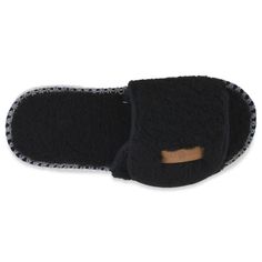 You won't want to take off these cozy scuff slippers from GaaHuu. SHOE FEATURES Easy slip on style Durable indoor/outdoor soleSHOE CONSTRUCTION Polyester berber upper & lining Memory foam-padded footbed Polyurethane outsoleFIT & SIZING GaaHuu Size ChartSHOE DETAILS Imported Machine wash, dry flat Peep toe Non-skid sole Hook-and-loop tape 0.375-in. platform Size: Small. Color: Grey. Gender: female. Age Group: adult. Black Slip-on Slippers For Indoor, Black Indoor Slip-on Slippers, Comfortable Slide Slippers With Rubber Sole, Comfortable Slippers With Rubber Sole, Comfortable Indoor Slides With Round Toe, Comfortable Round Toe Slides For Indoor Use, Comfy Synthetic Closed Toe Slippers, Comfy Closed Toe Synthetic Slippers, Casual Closed Toe Slippers With Plush Lining