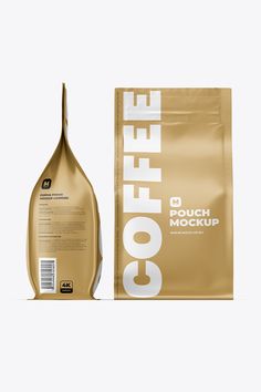 a bag of coffee next to a cardboard package on a white background with the words goffe life