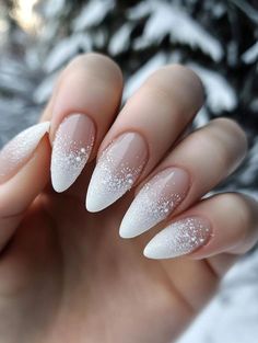 Classy Christmas French Nails, Christmas French Nails Almond, Nails Ideas Holiday, Xmas French Nails Designs, Neutral Xmas Nails, Christmas Nail Designs Acrylic Almond, Christmas Nails Designs Holiday, Neutral Christmas Nails Almond, Sophisticated Christmas Nails