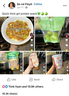 Bulking Desserts, Easy Protein Snacks On The Go, Soft Foods To Eat After Dental Surgery, Bulking Snacks, Healthy Foods For Picky Eaters, Healthy Snacks Aesthetic, Snacks With Protein, Kid Snack Ideas, Easy Breakfast Ideas Quick