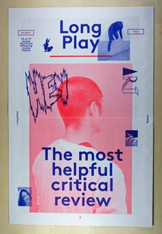 the front cover of long play magazine, with an image of a man's head