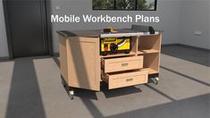 the mobile workbench plans are ready to be assembled